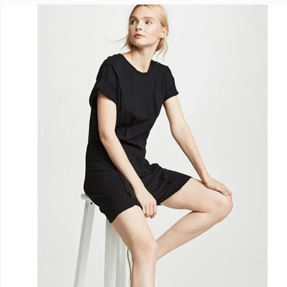 Current/Elliott Pintucked Shirt Dress size 0 in Caviar